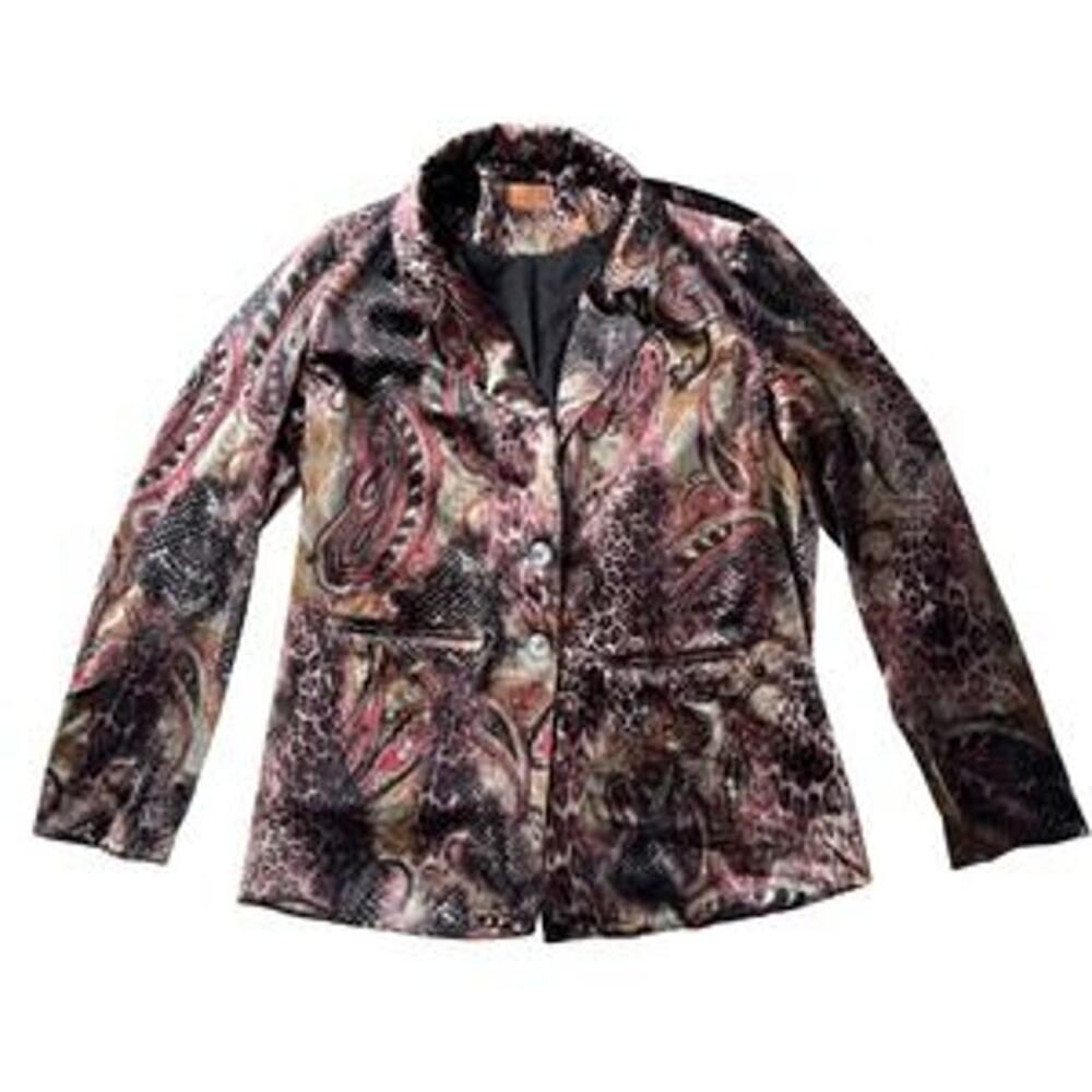 POL Burnout Velvet Blazer Festival Layer NWT
